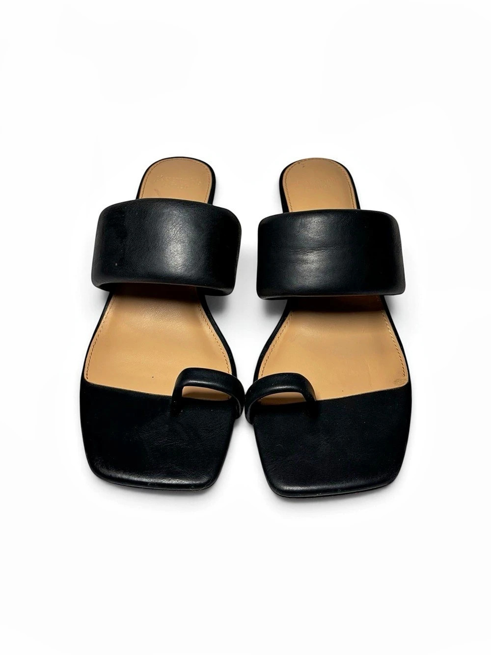 Abercrombie & Fitch Toe-Loop Heel Sandal Black